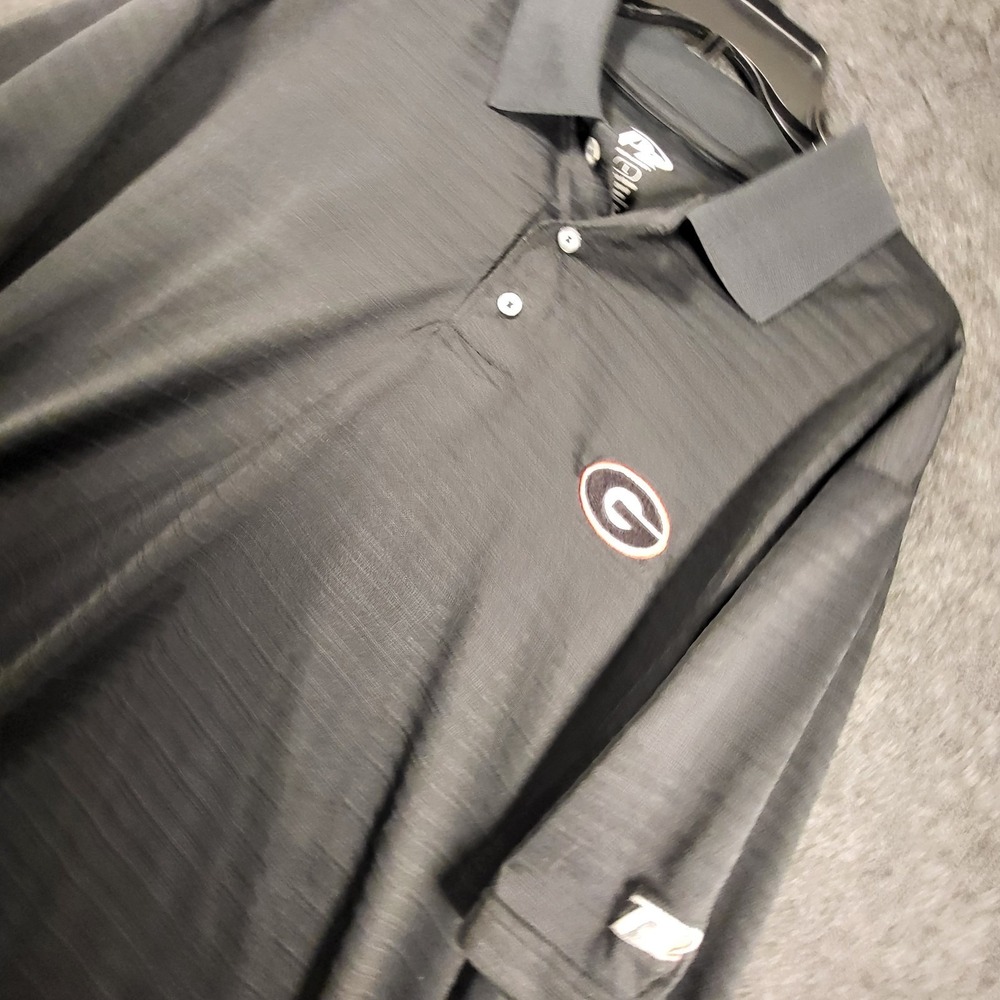 Georgia Bulldogs Pro Player Polo Shirt Black Men's Large Black